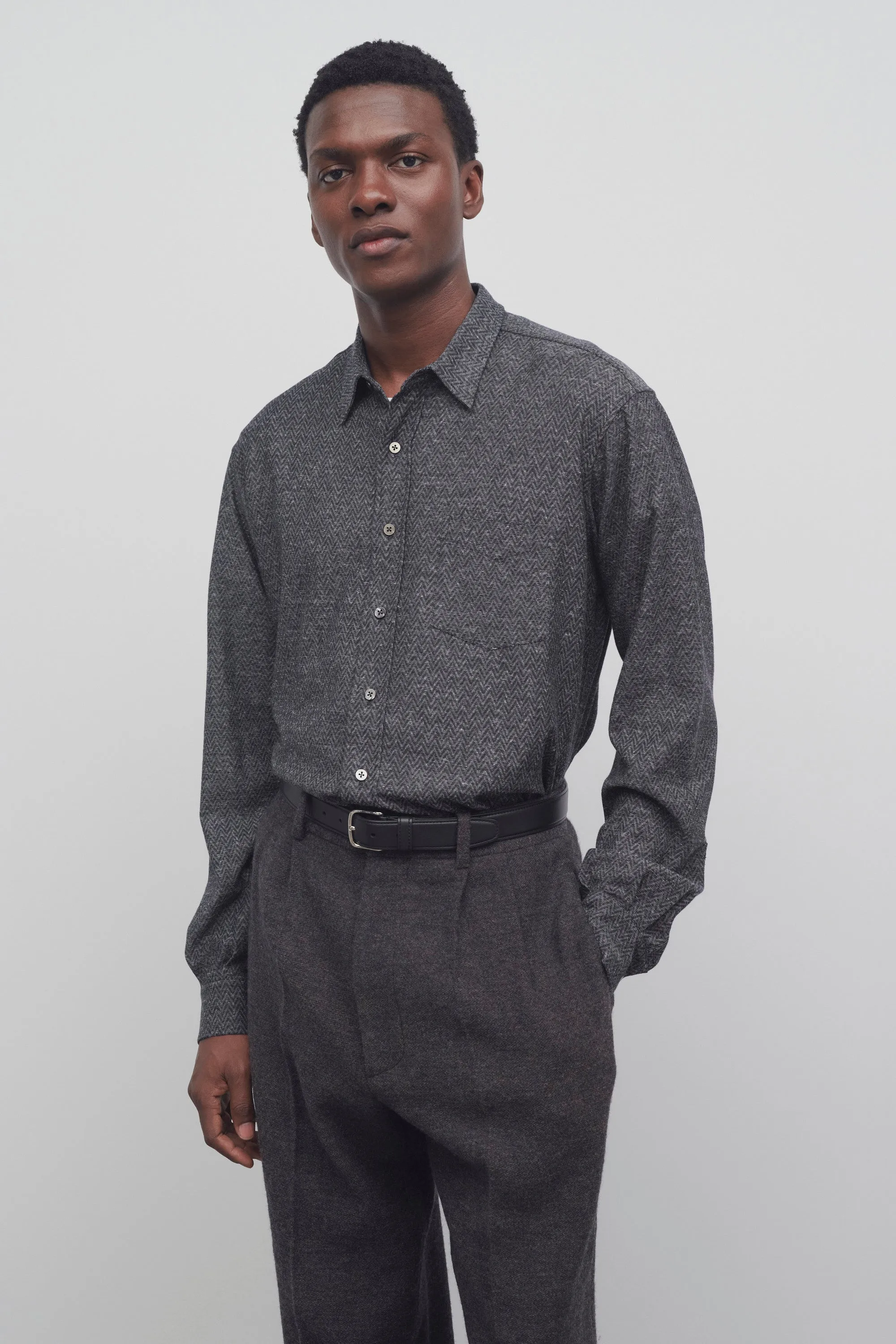 Cardiff Shirt in Cotton and Linen sold by The Row product image thumbnail 3