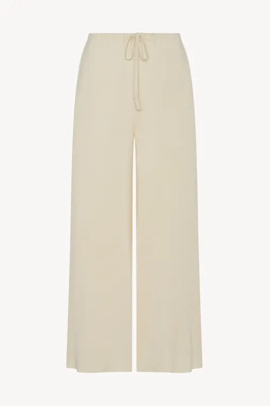 Delphine Pant in Silk and Cotton sold by The Row