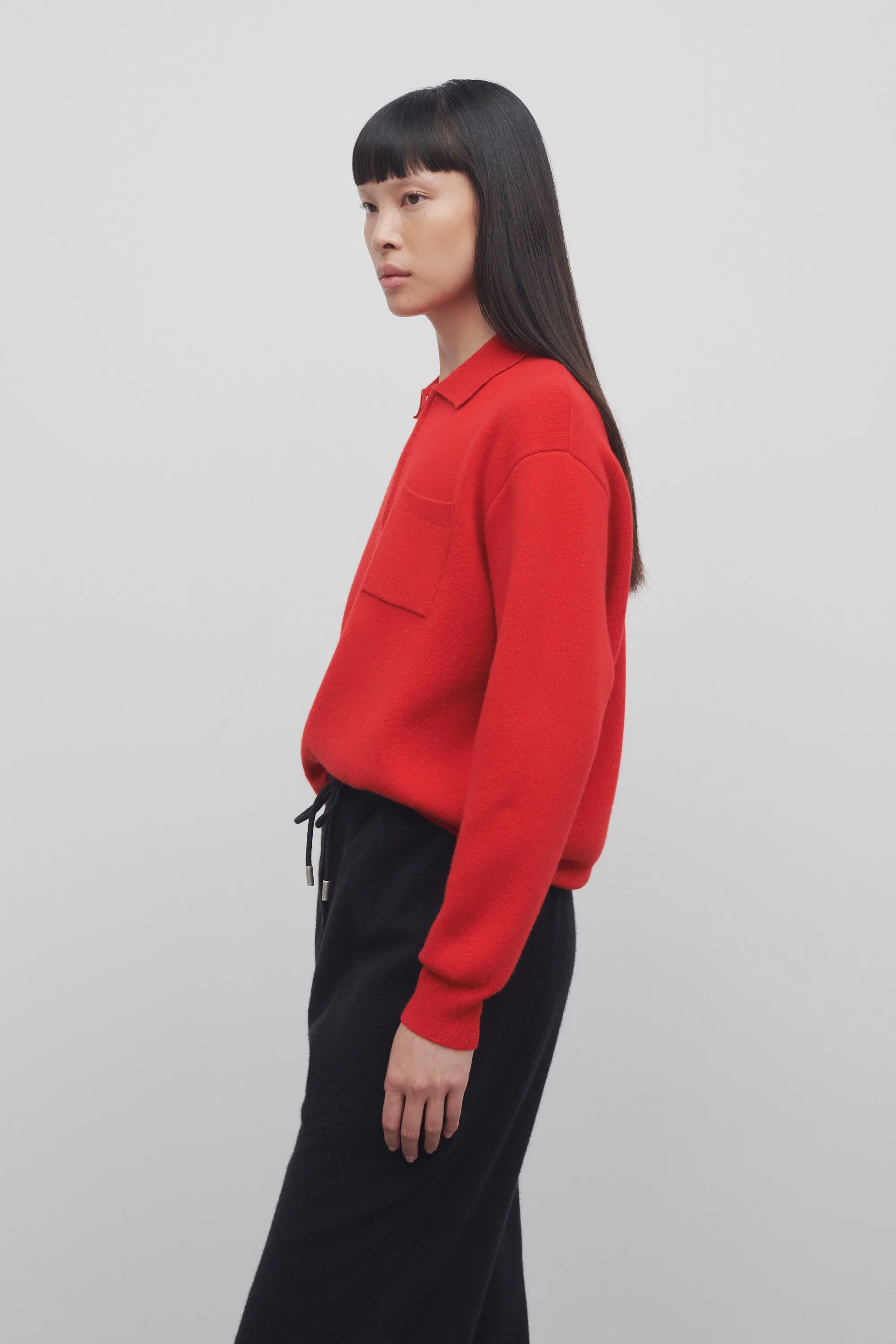 Halvar Polo Sweater in Cashmere sold by The Row product image thumbnail 4