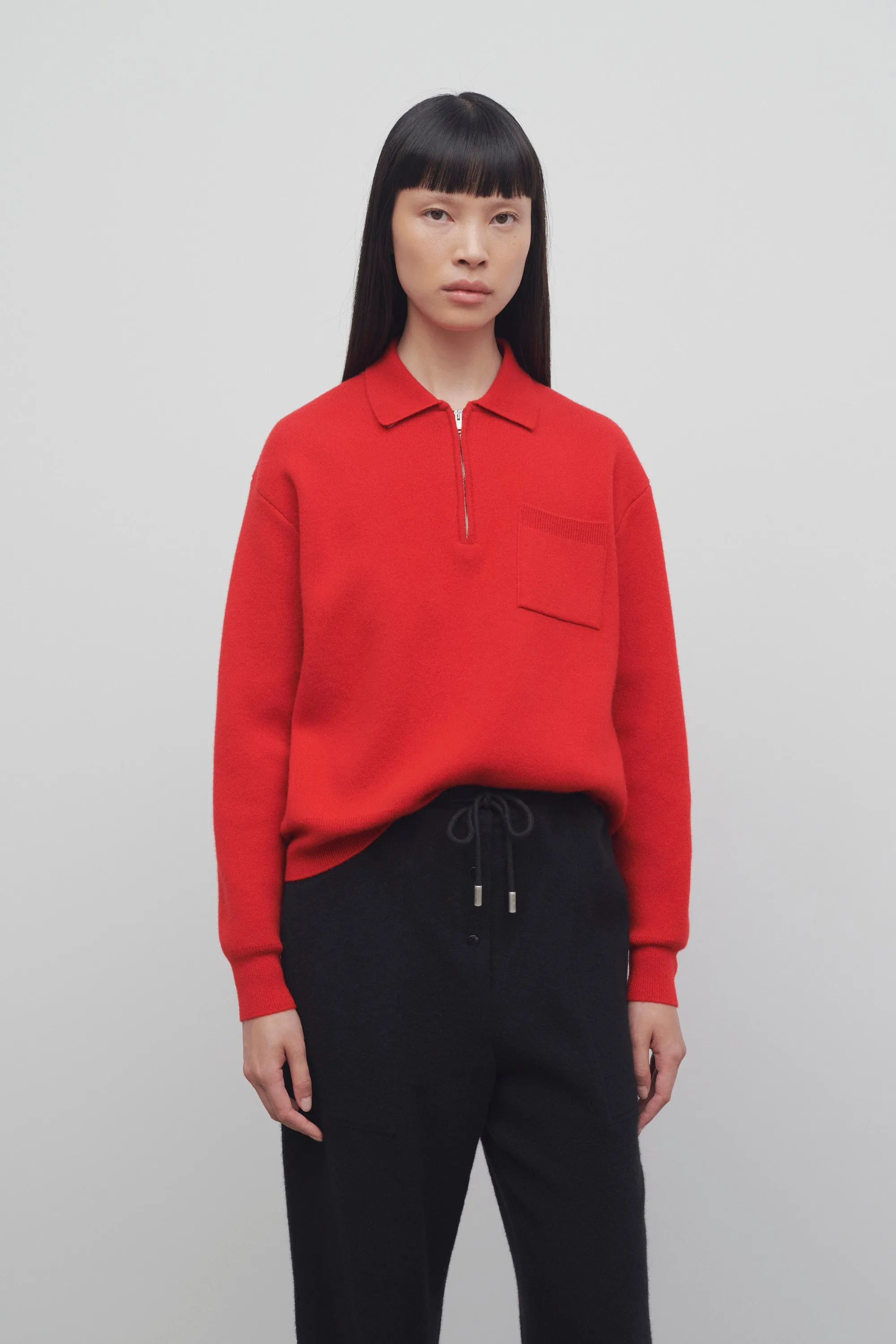 Halvar Polo Sweater in Cashmere sold by The Row product image thumbnail 3