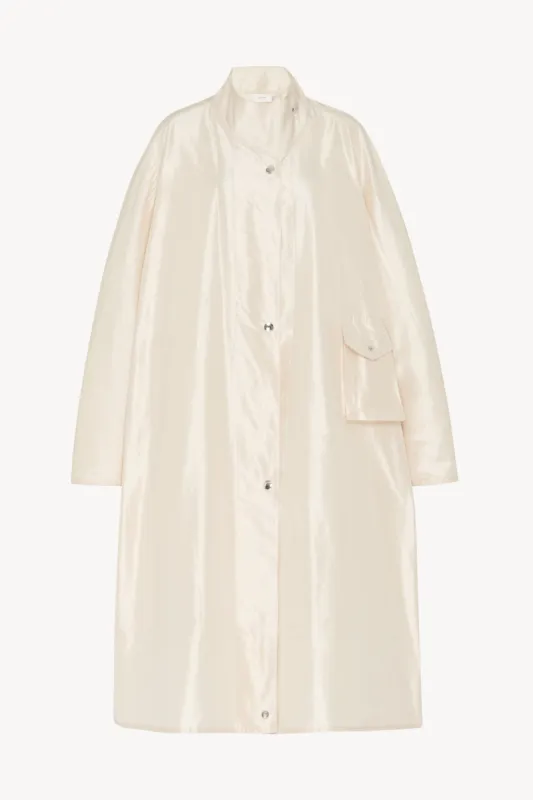 Julie Coat in Silk sold by The Row