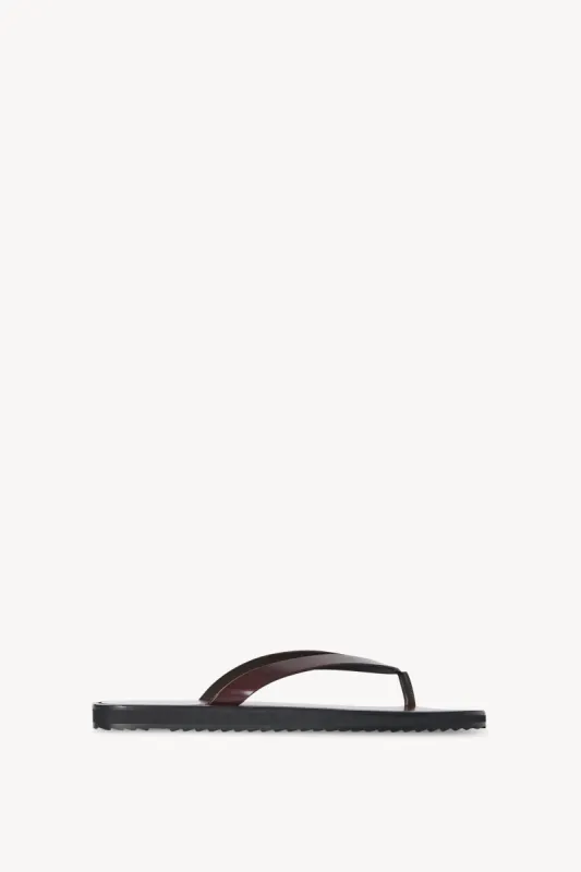 City Flip Flop in Leather sold by The Row