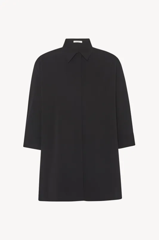 Elada Shirt in Viscose and Wool sold by The Row