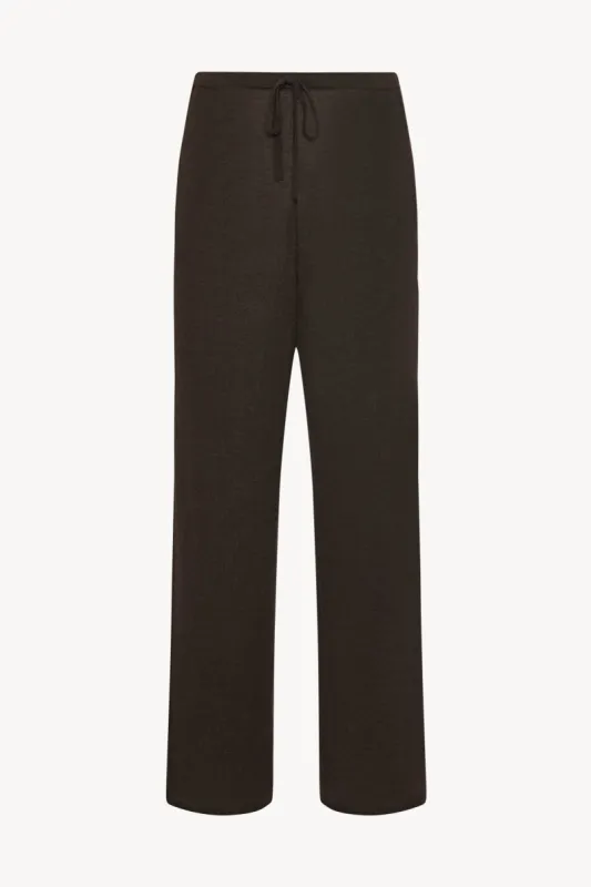 Darvi Pant in Llama and Silk sold by The Row