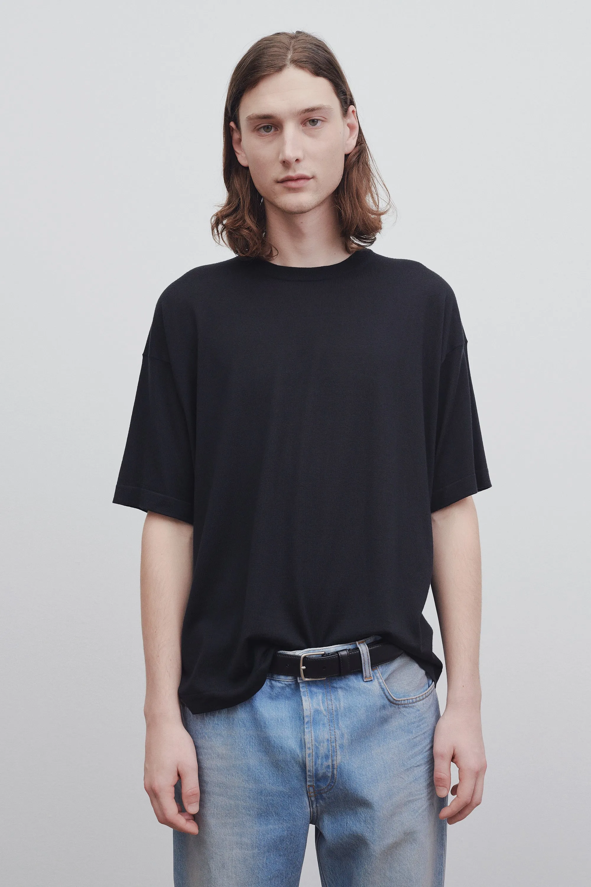 Dlomu T-Shirt in Wool sold by The Row product image thumbnail 3