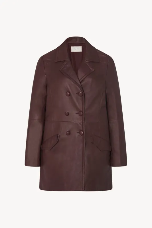 Georgie Coat in Leather made by The Row