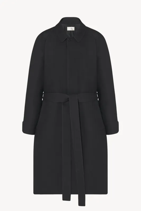 Devitt Coat in Wool and Silk sold by The Row