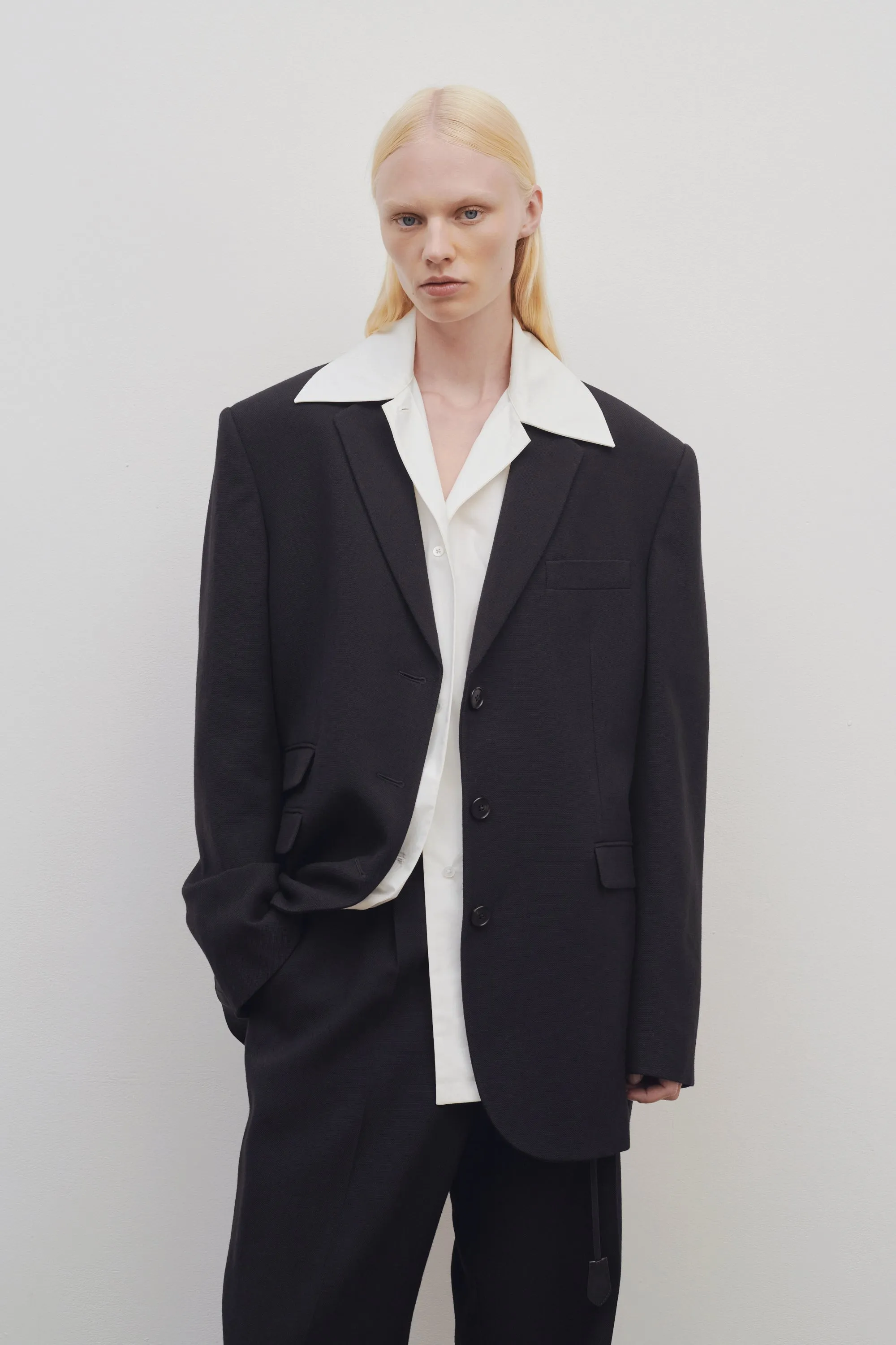 Ule Jacket in Viscose and Virgin Wool sold by The Row product image thumbnail 3