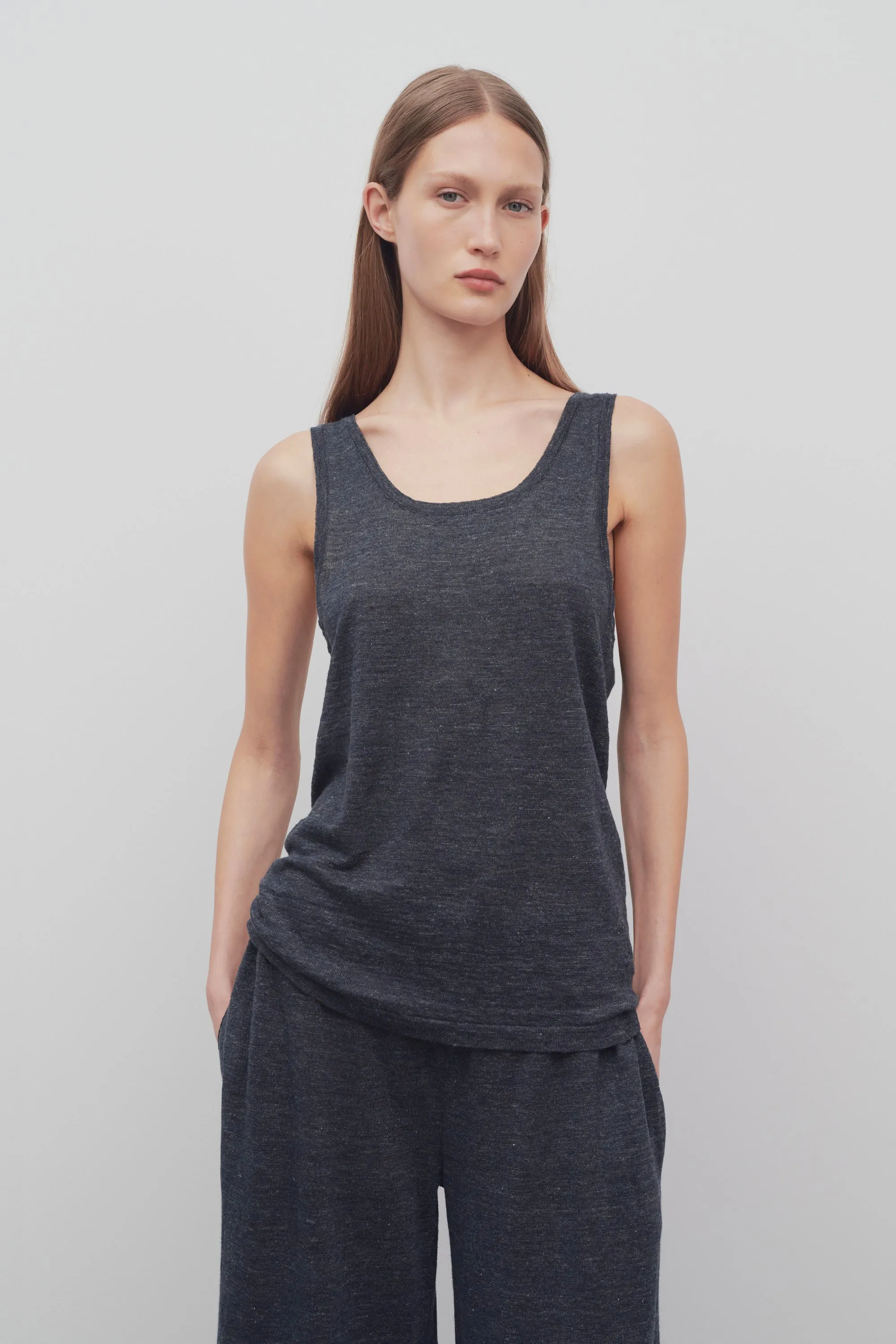 Ginko Tank Tank in Linen sold by The Row product image thumbnail 3