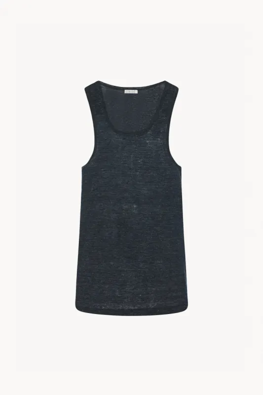 Ginko Tank Tank in Linen sold by The Row