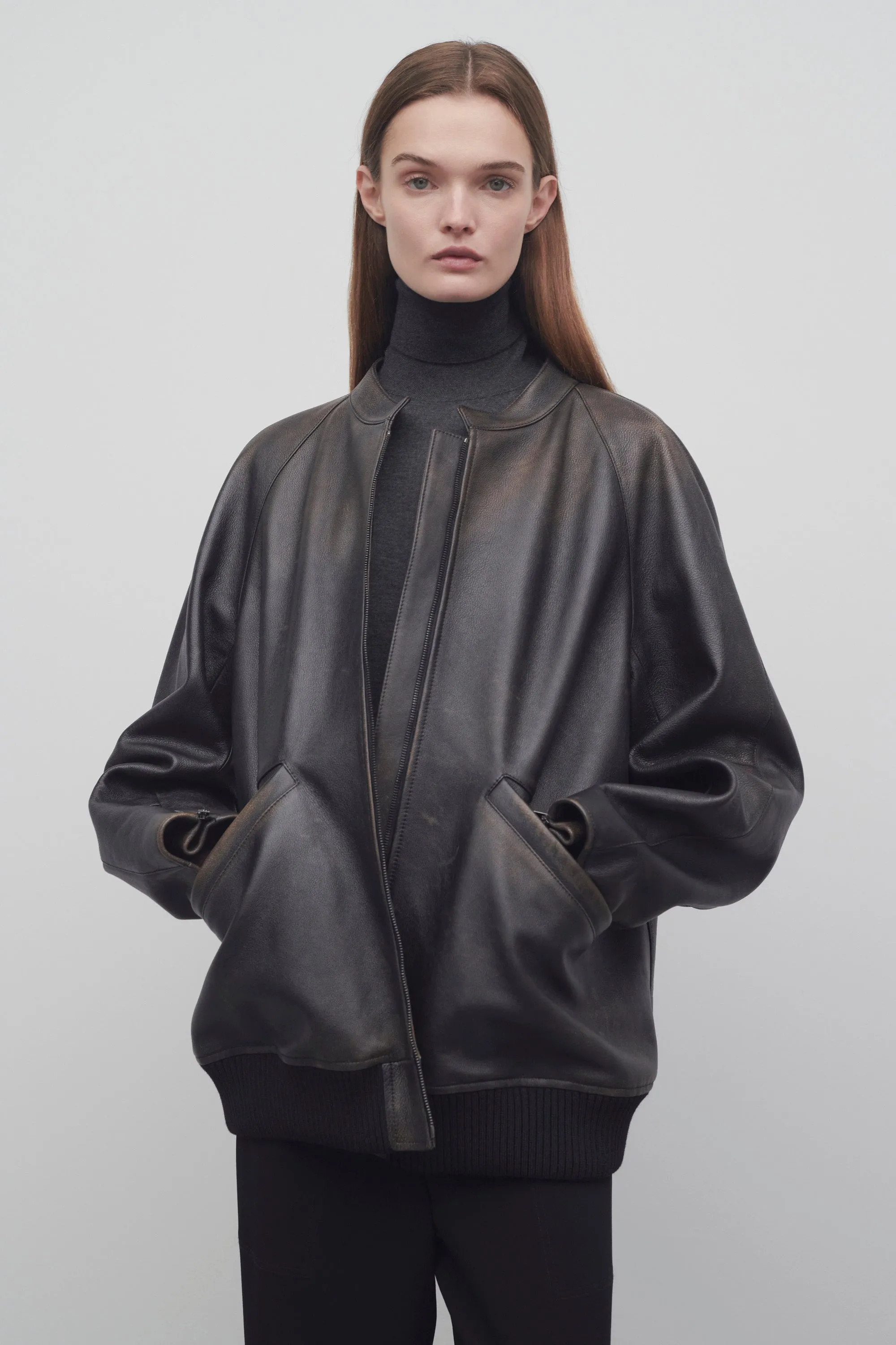 Kengia Jacket in Leather sold by The Row product image thumbnail 3