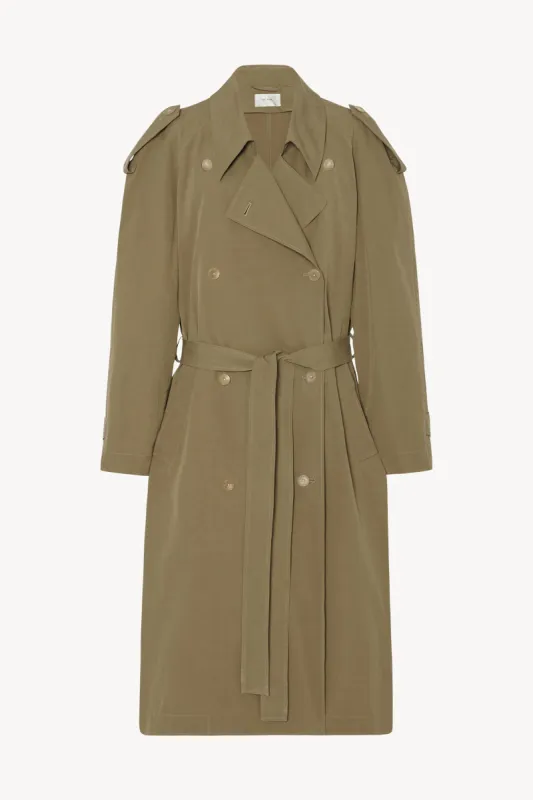Denver Coat in Cotton sold by The Row