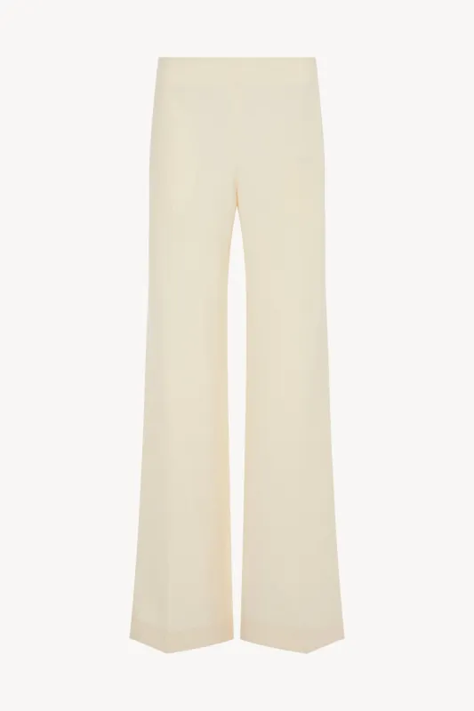 Foulard Pant in Wool, Silk and Linen sold by The Row