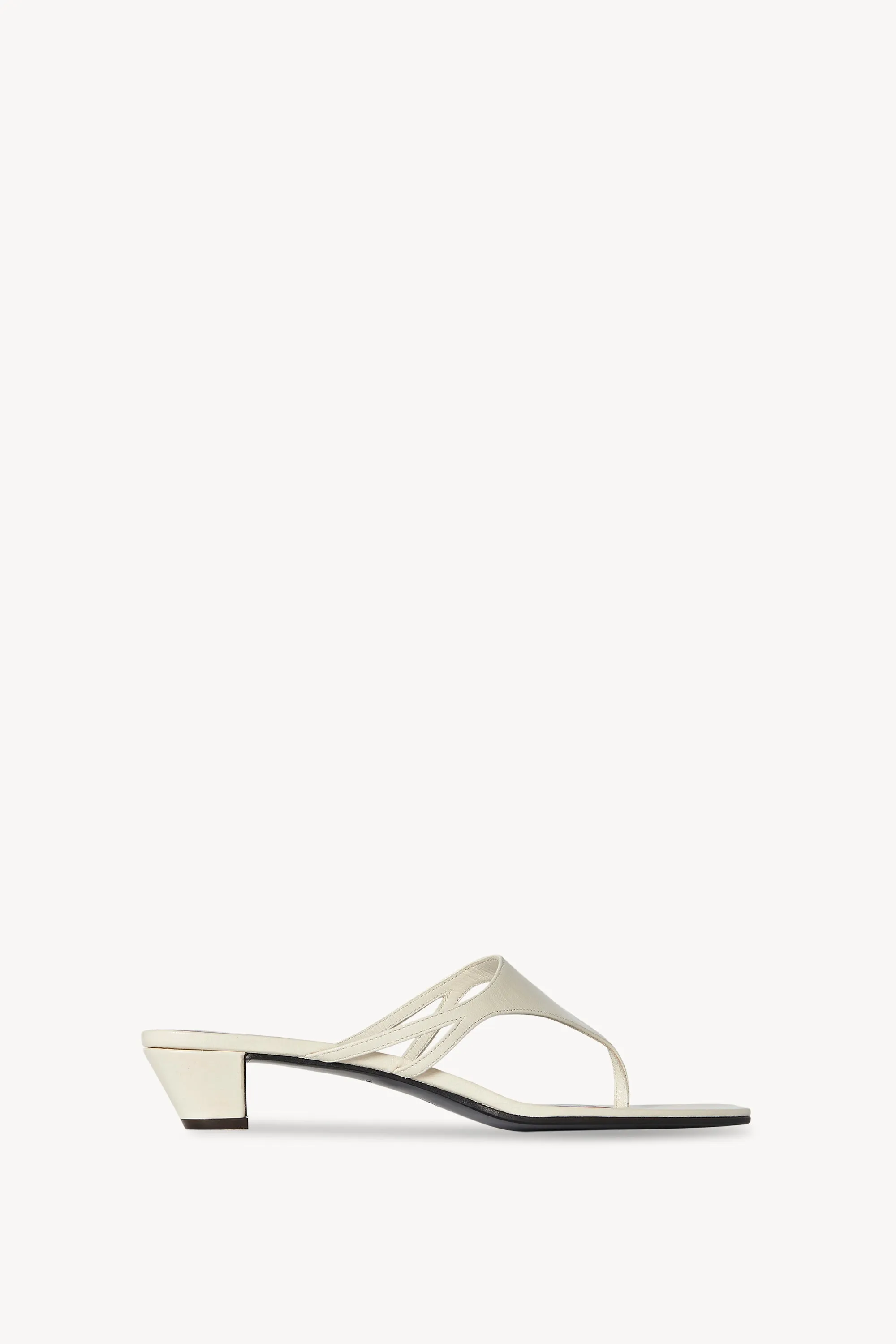 Graphic Thong Kitten Heel in Leather sold by The Row