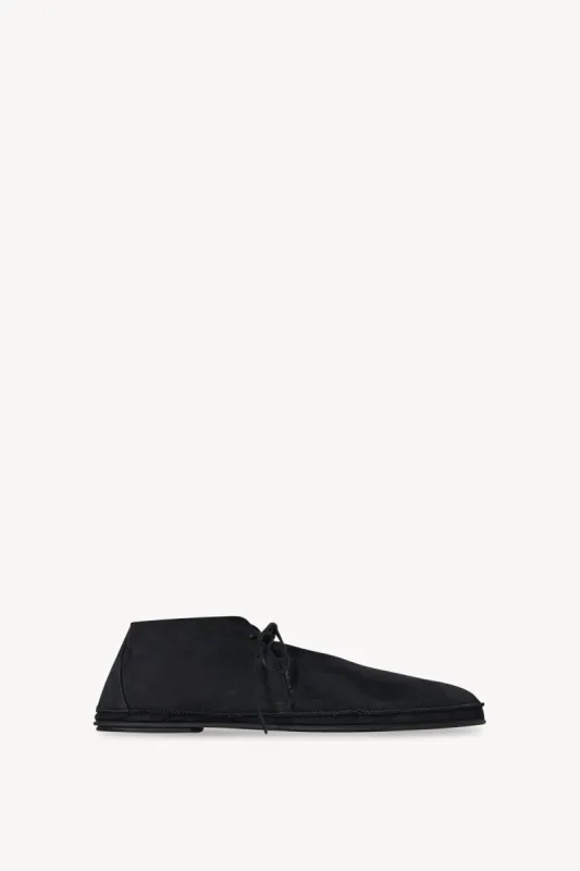 Tyler Lace Up Shoe in Suede sold by The Row