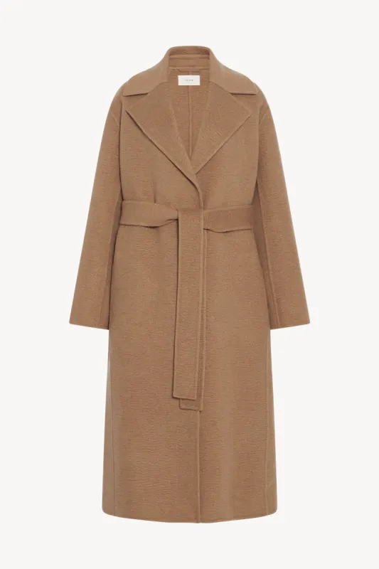 Malika Coat in Cashmere sold by The Row