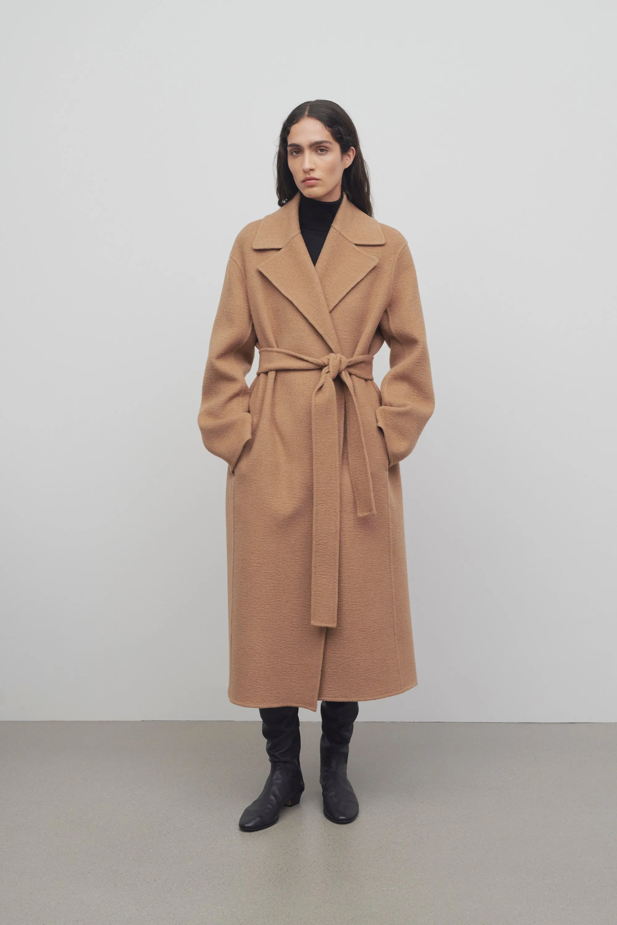 Malika Coat in Cashmere sold by The Row product image thumbnail 3