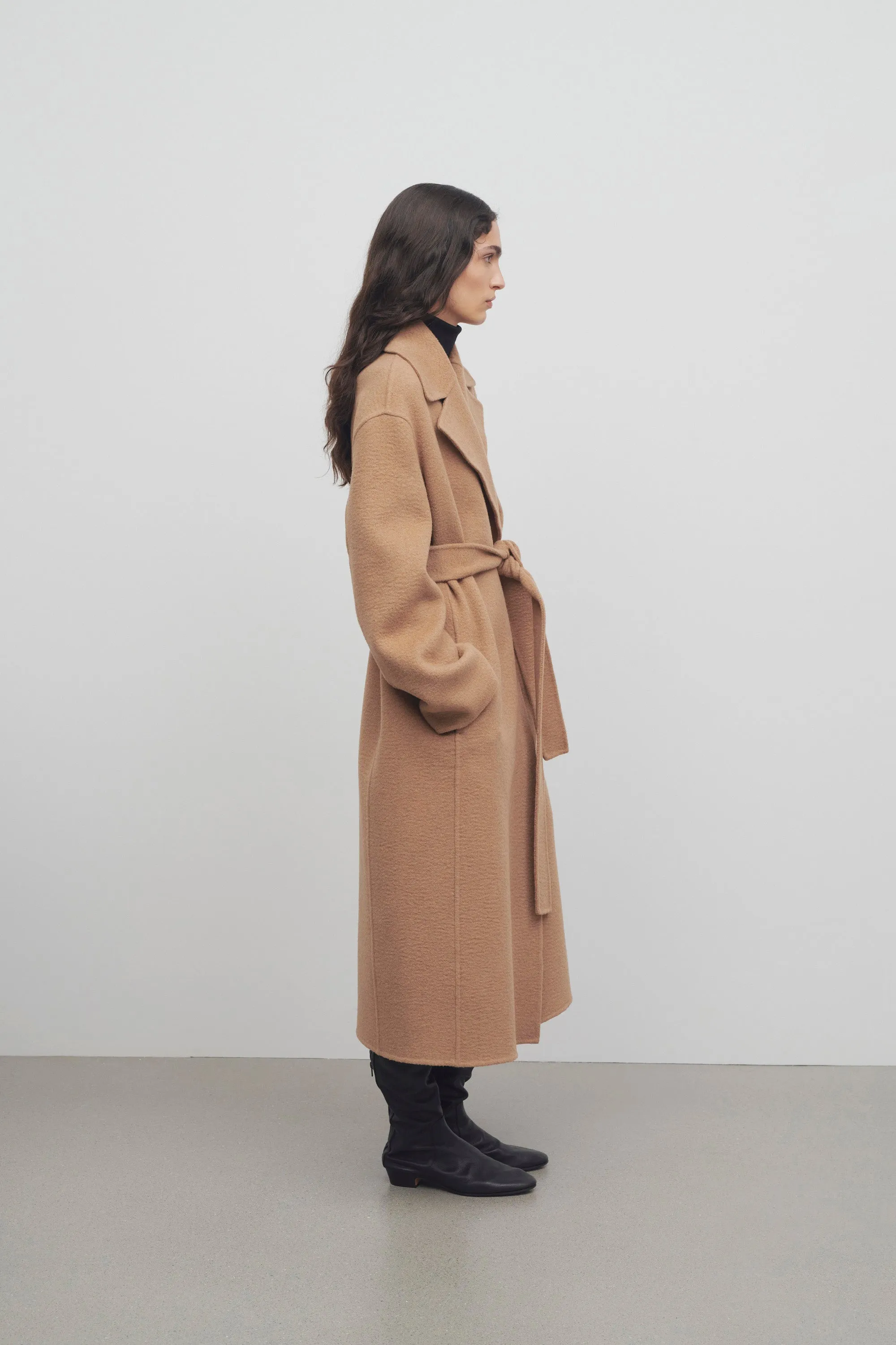 Malika Coat in Cashmere sold by The Row product image thumbnail 4