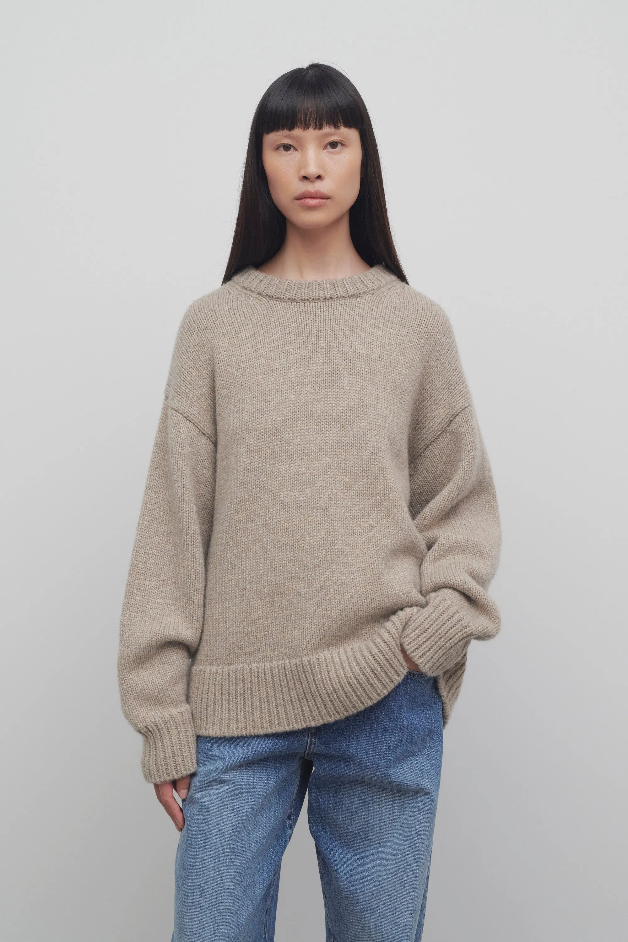 Himus Sweater in Cashmere sold by The Row product image thumbnail 3
