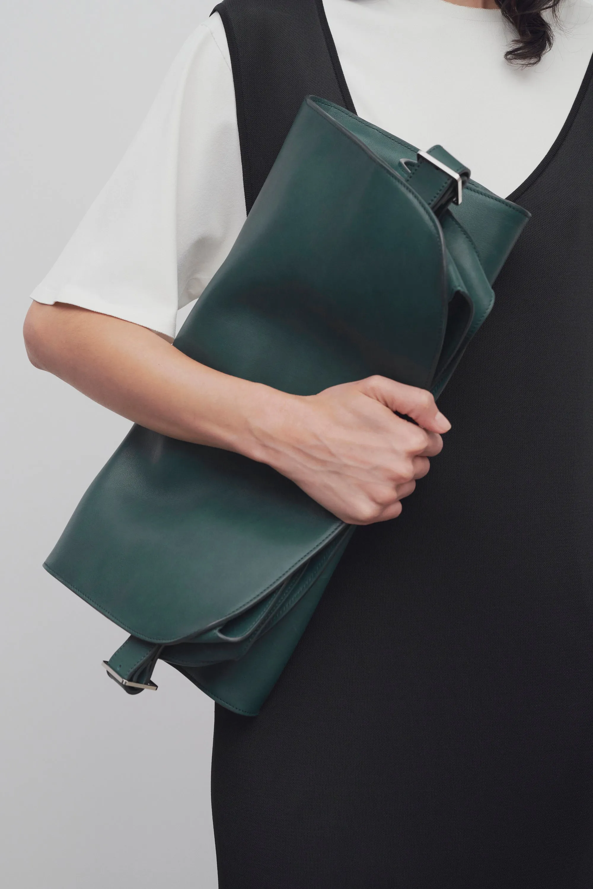 Margaux EW Clutch in Leather sold by The Row product image thumbnail 4