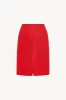 Corinna Skirt in Coated Wool sold by The Row