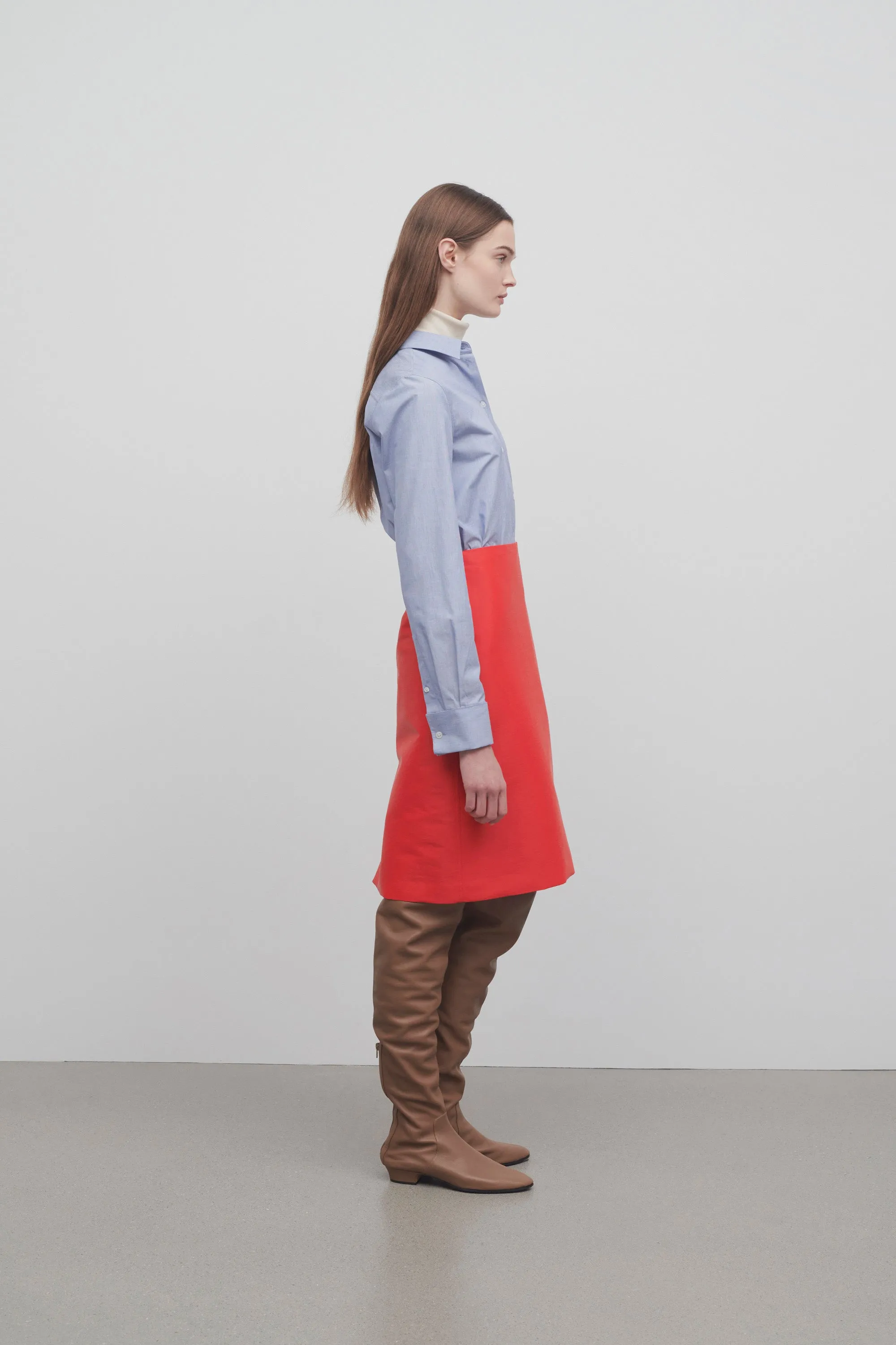 Corinna Skirt in Coated Wool sold by The Row product image thumbnail 3