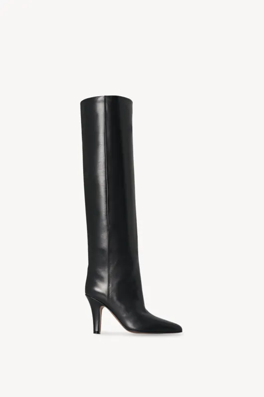 Prudens Knee Boot in Leather sold by The Row