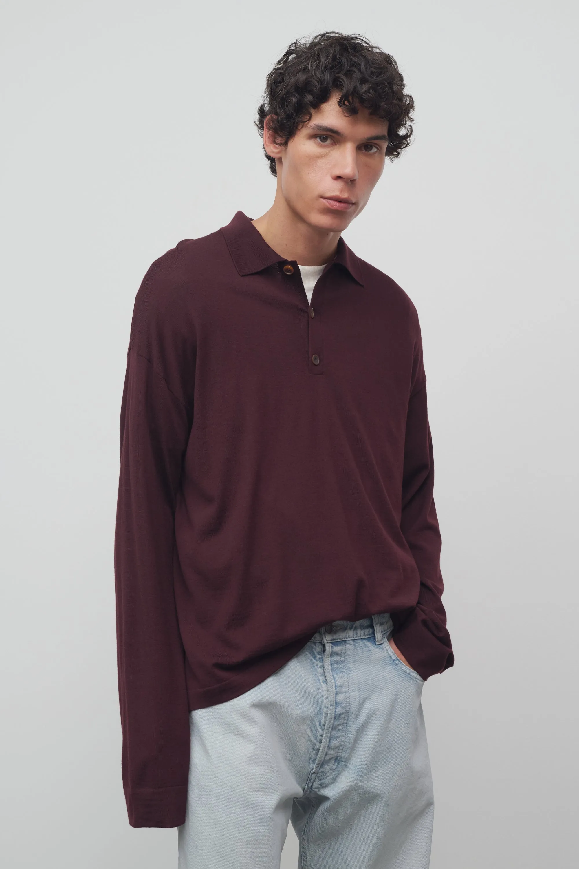 Miso Polo in Wool sold by The Row product image thumbnail 3