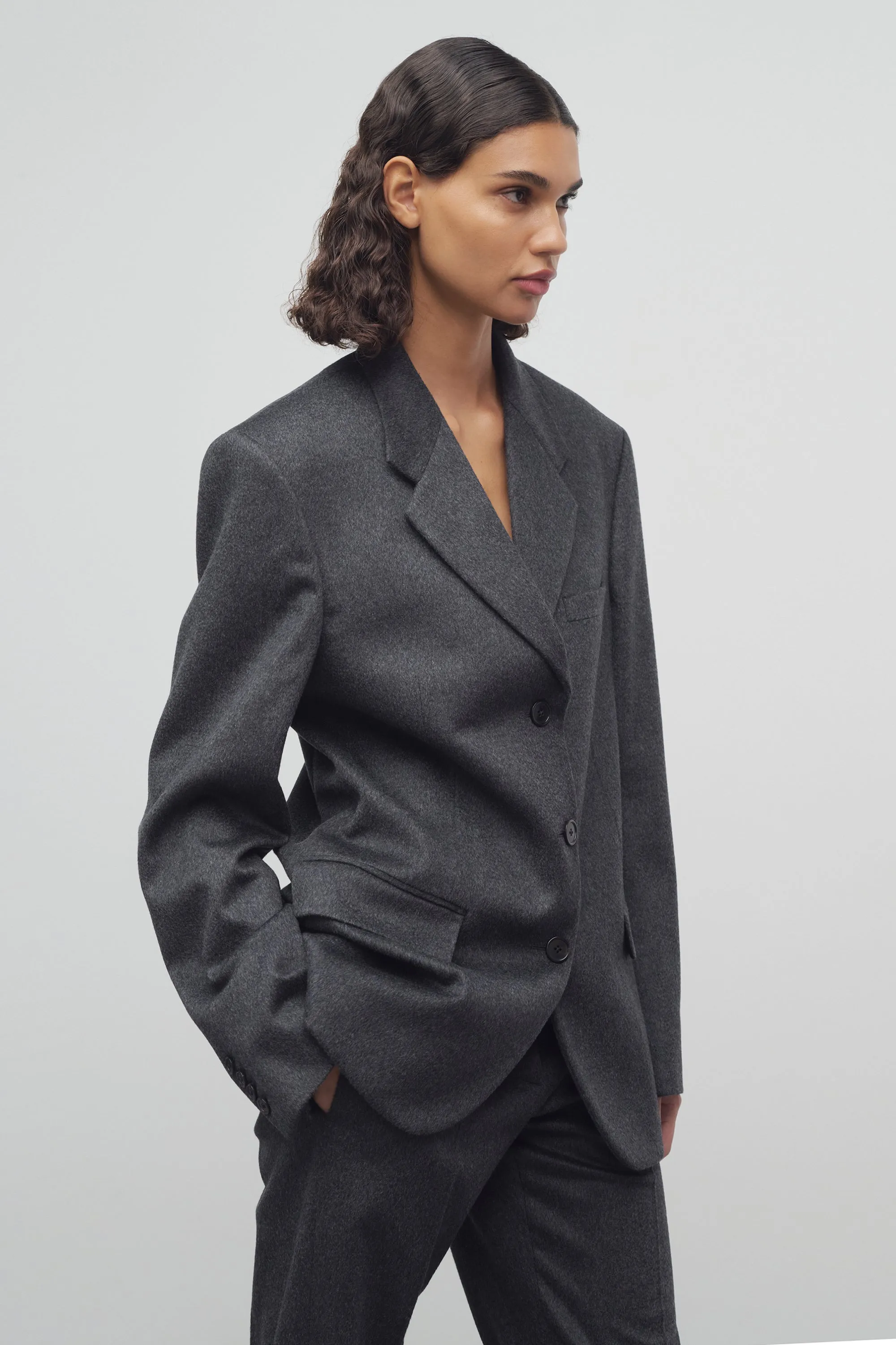Lasonne Jacket in Cashmere sold by The Row product image thumbnail 4