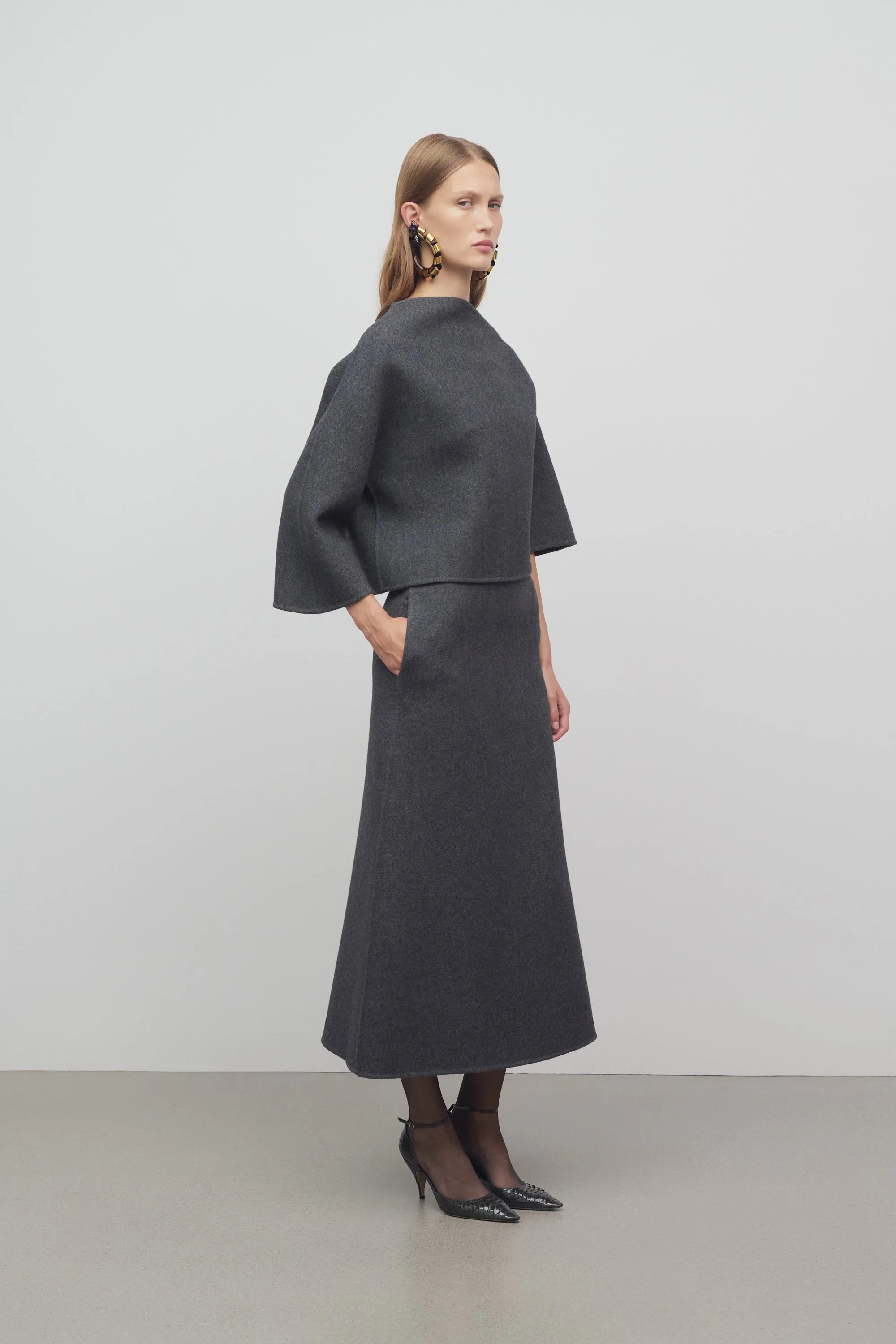 Lison Skirt in Wool and Nylon sold by The Row product image thumbnail 4