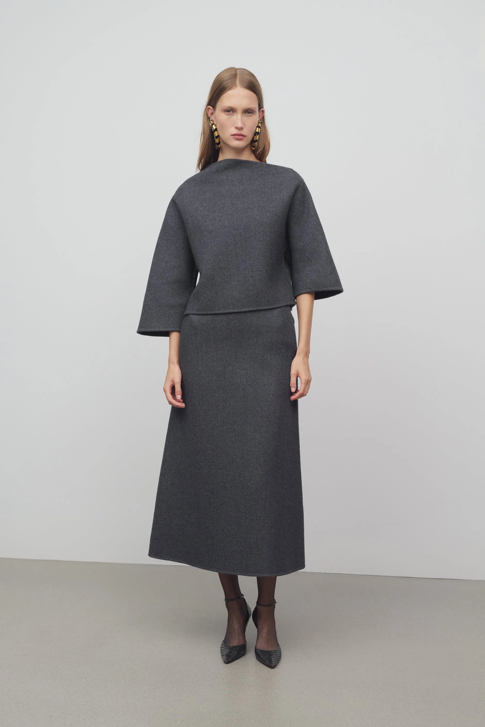 Lison Skirt in Wool and Nylon sold by The Row product image thumbnail 3