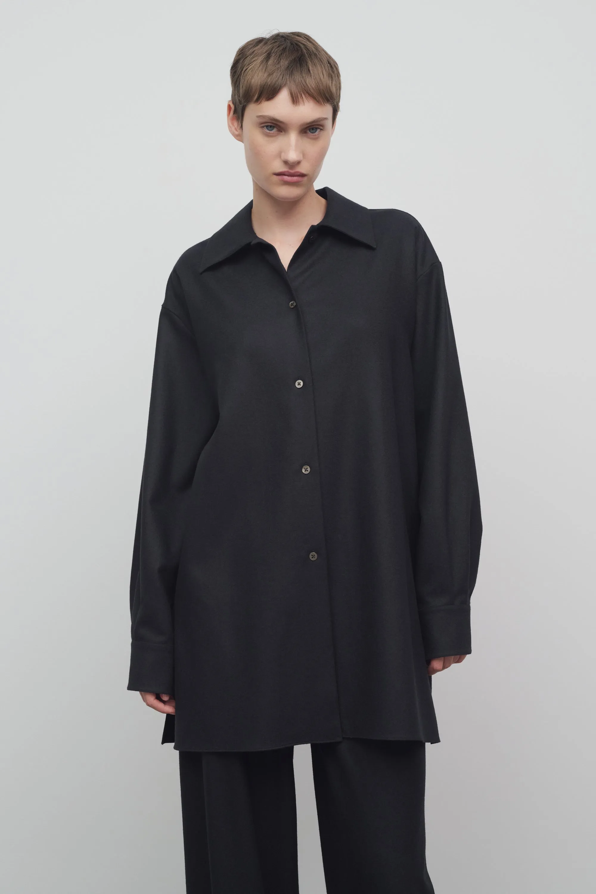 Komako Shirt in Wool and Cashmere sold by The Row product image thumbnail 3