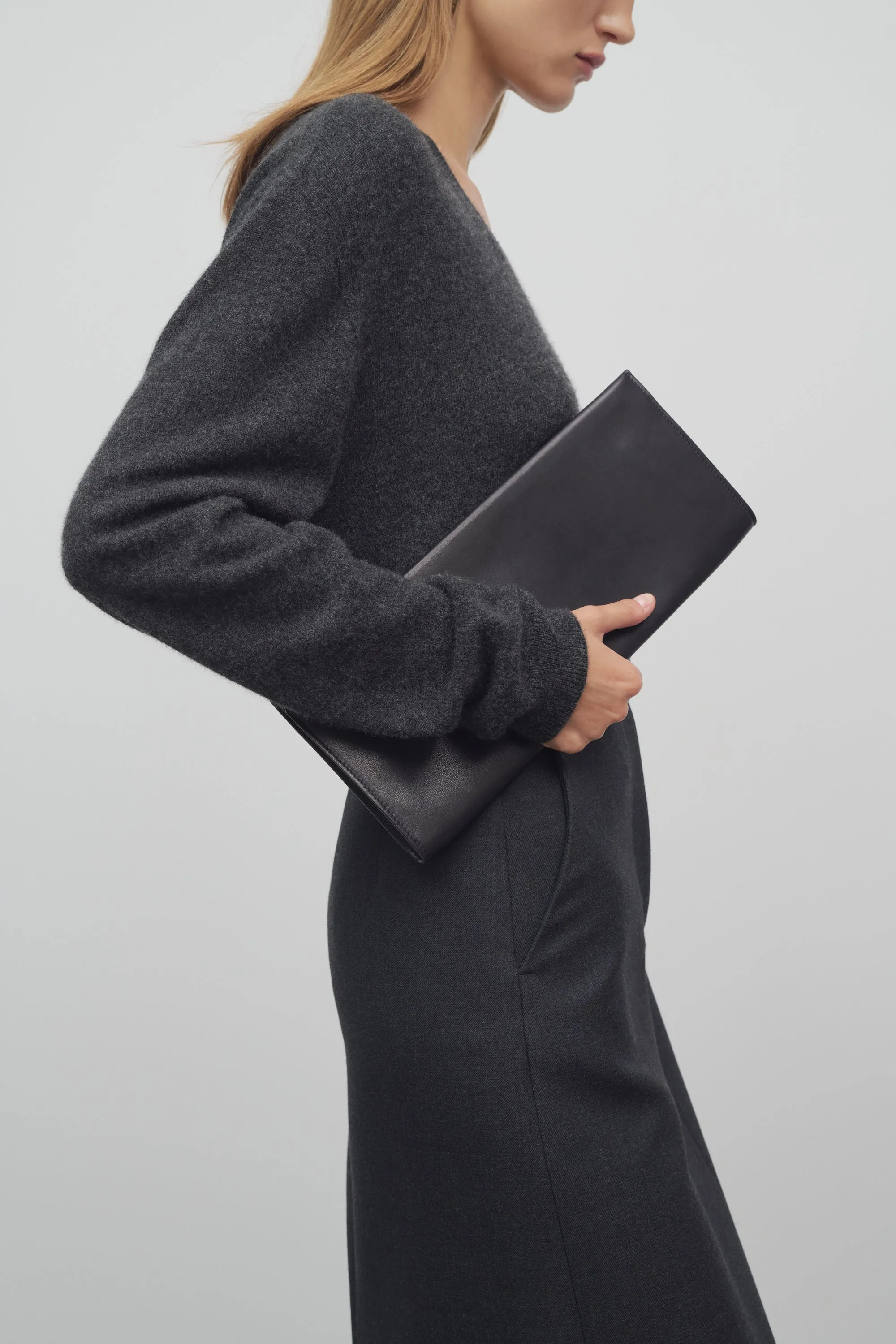 Flat Clutch in Leather sold by The Row product image thumbnail 4