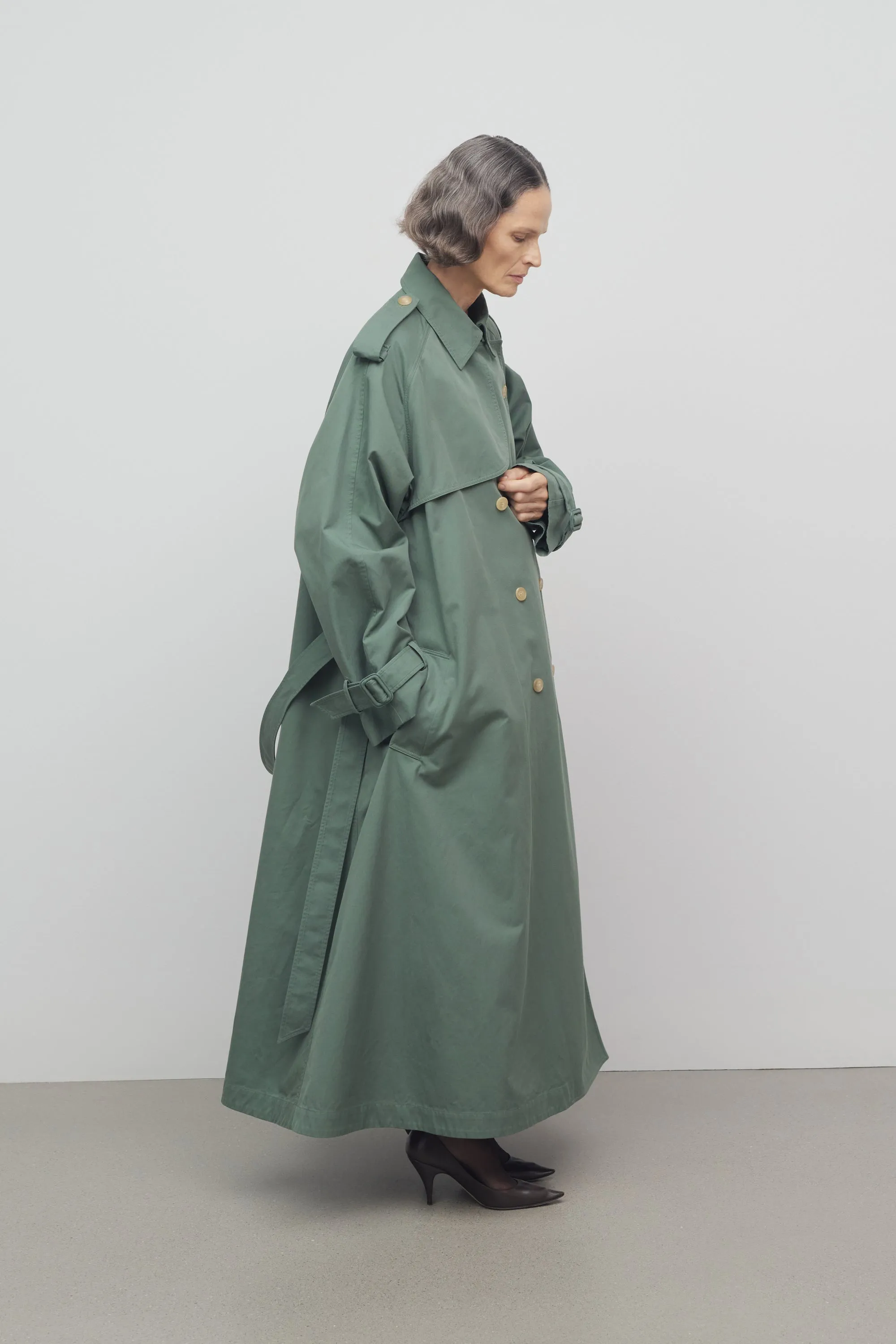 Domeka Coat in Cotton sold by The Row product image thumbnail 5