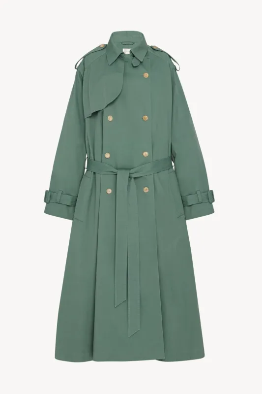 Domeka Coat in Cotton sold by The Row