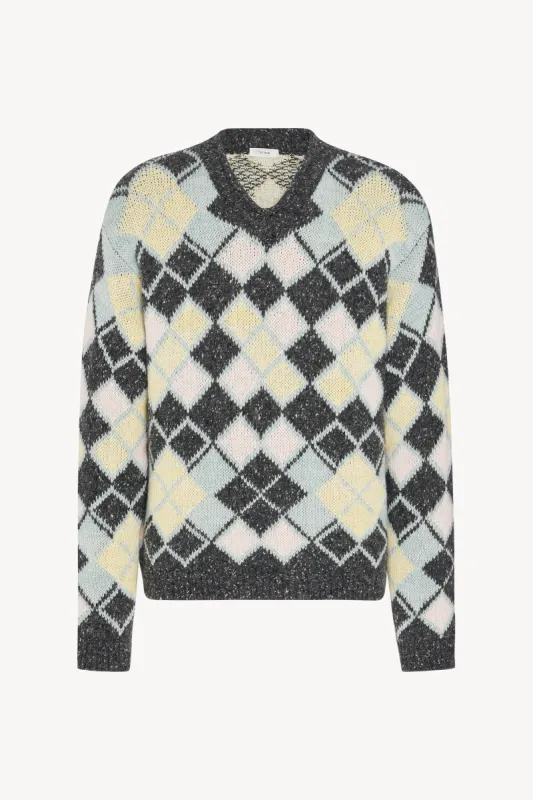 Edoardo Sweater in Cashmere and Polyamide sold by The Row