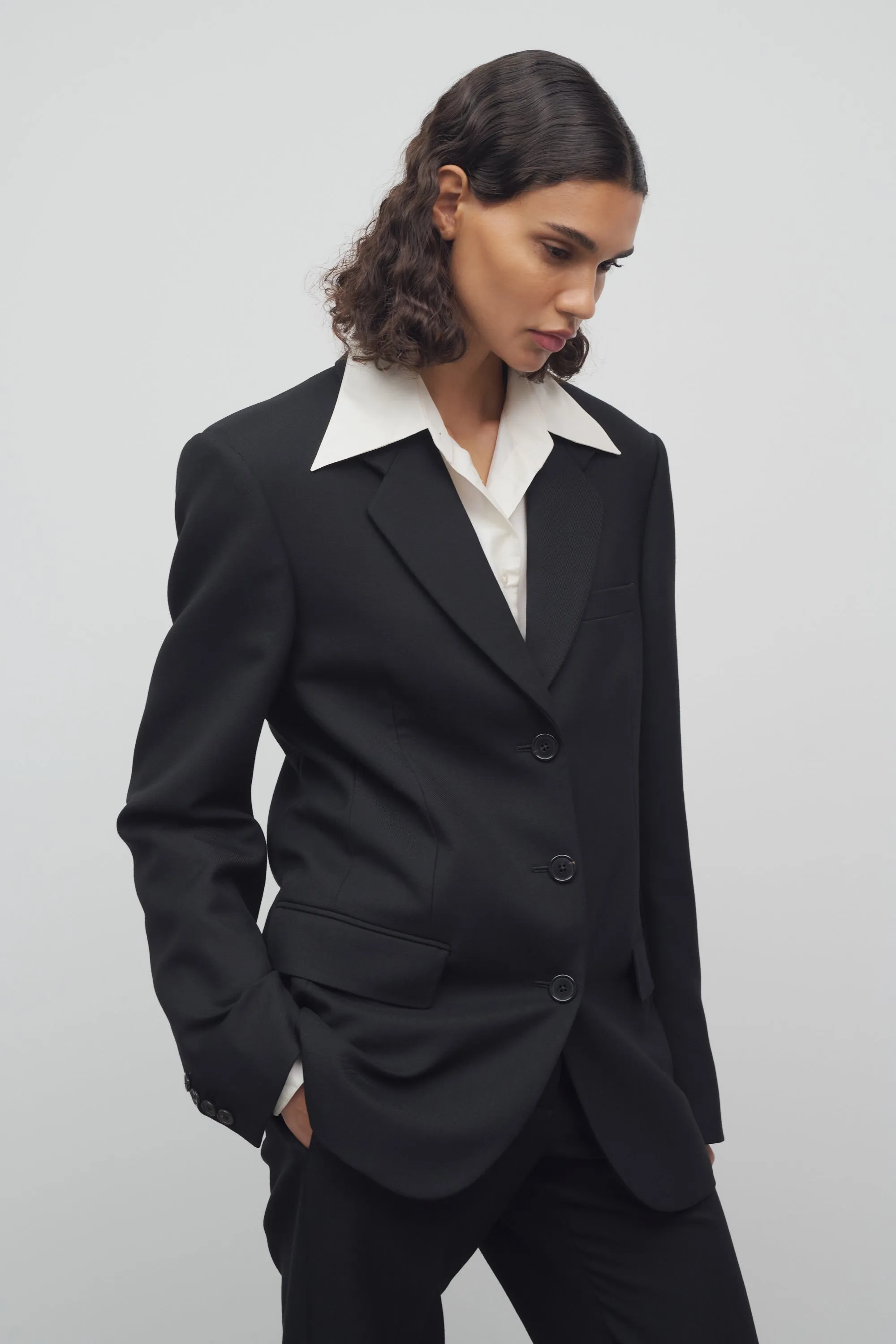 Dupin Jacket in Wool sold by The Row product image thumbnail 4