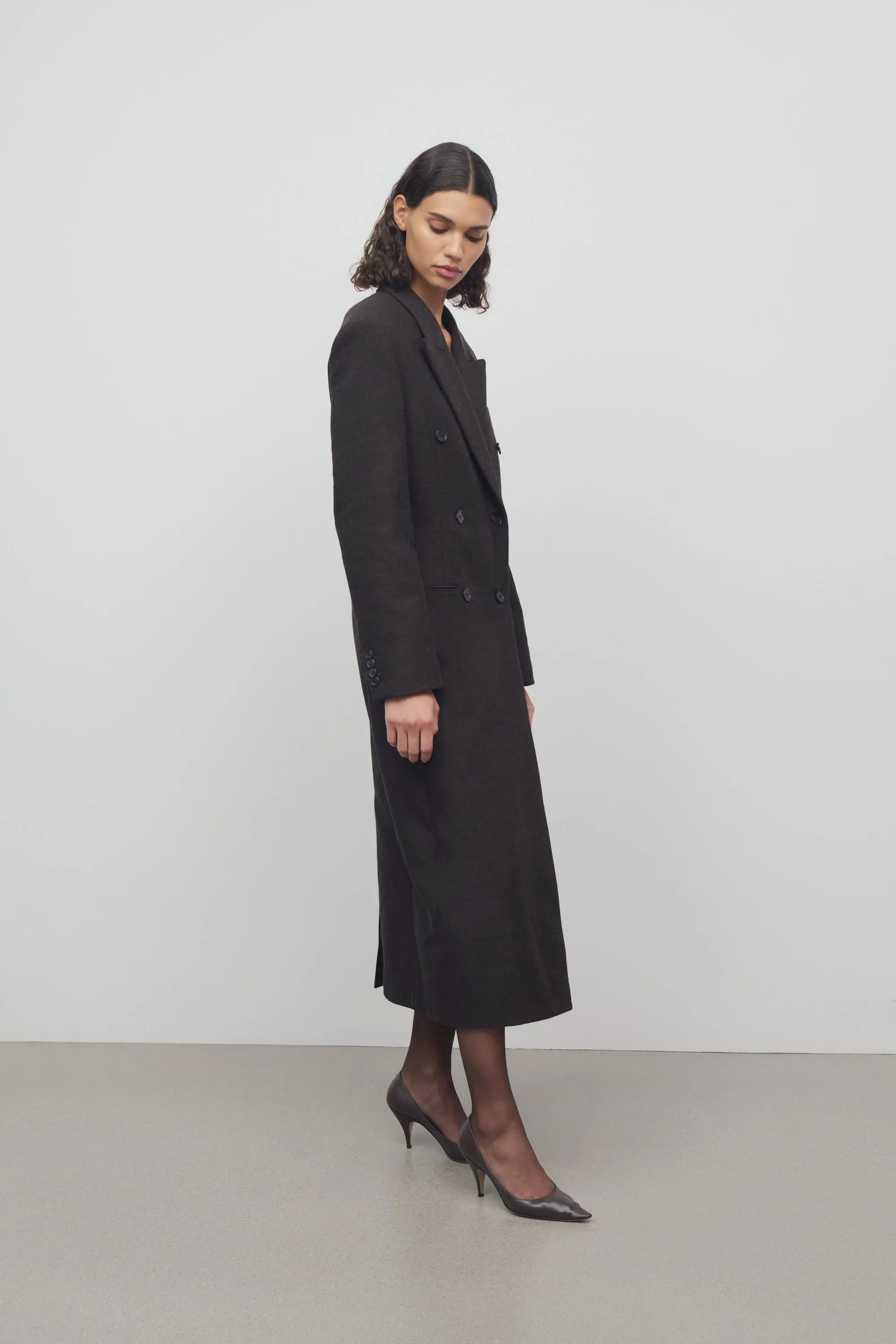 Duras Coat in Cotton and Wool sold by The Row product image thumbnail 4