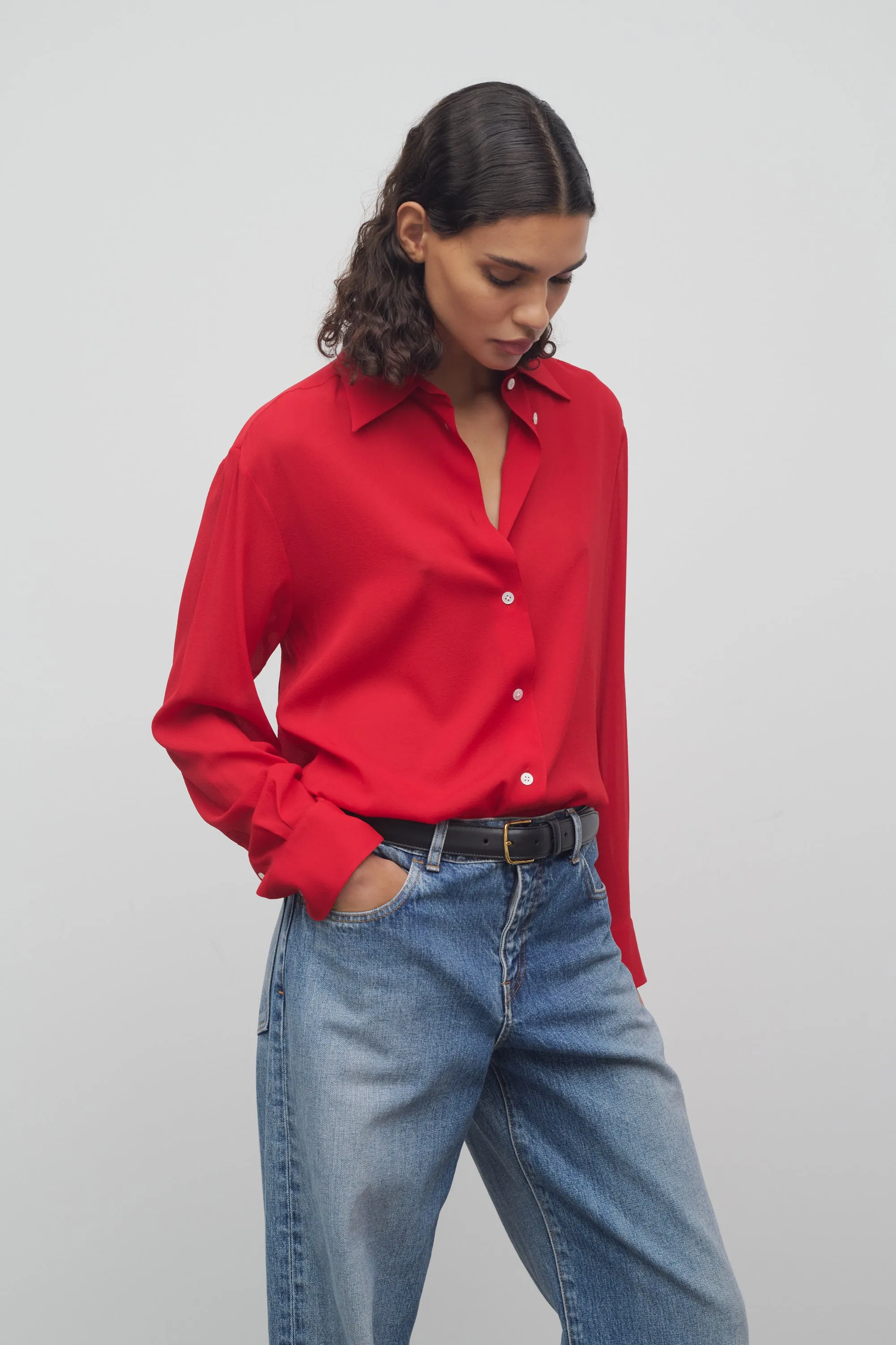 Elia Shirt in Silk sold by The Row product image thumbnail 3