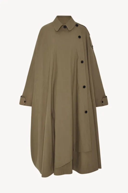 Aralia Coat in Cotton sold by The Row