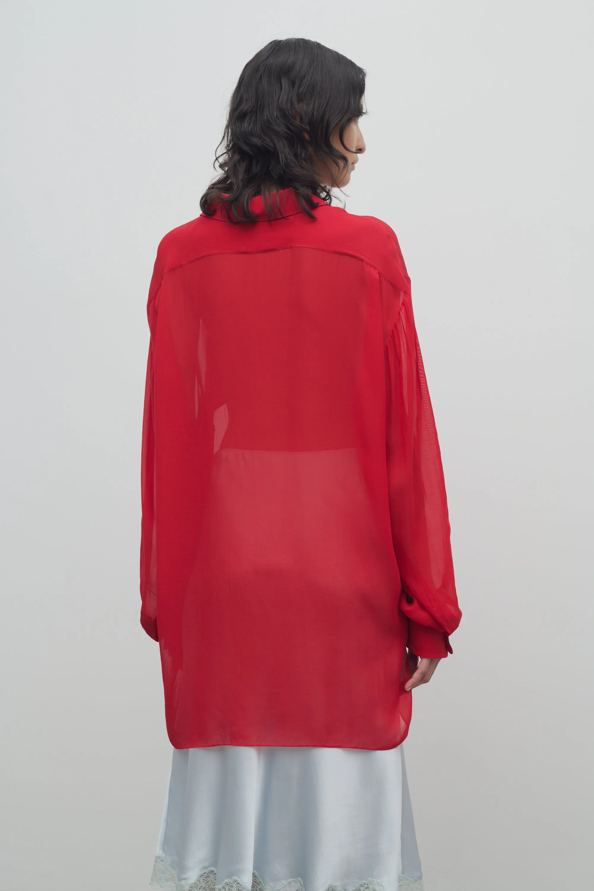 Nesson Shirt in Cupro sold by The Row product image thumbnail 5