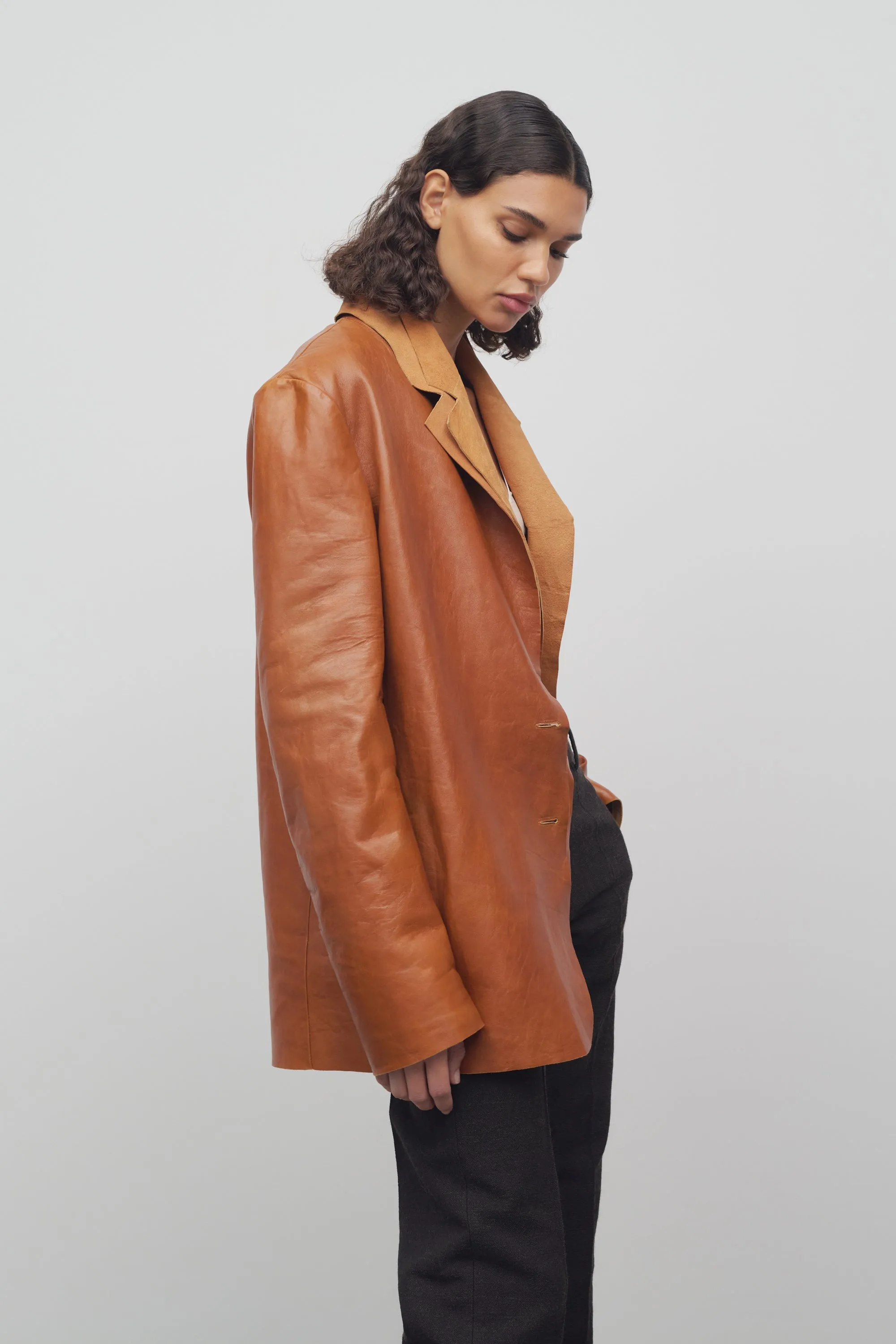 Lysandre Jacket in Leather sold by The Row product image thumbnail 4