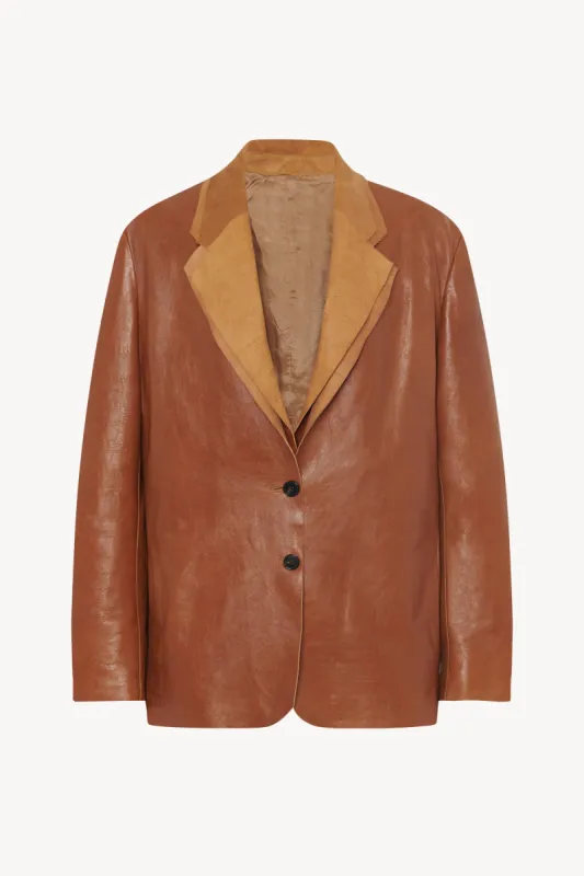 Lysandre Jacket in Leather sold by The Row