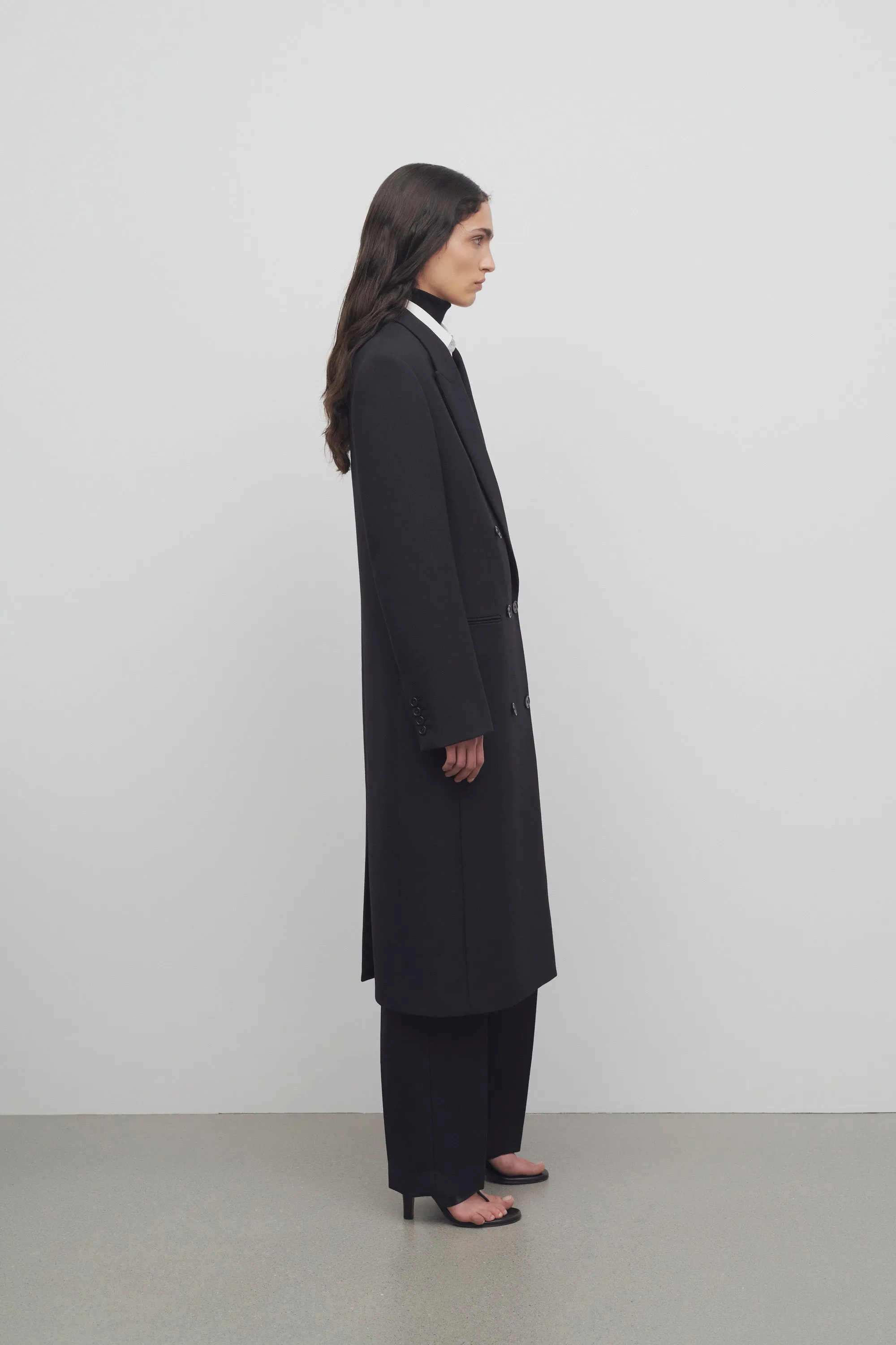 Sand Coat in Virgin Wool sold by The Row product image thumbnail 4