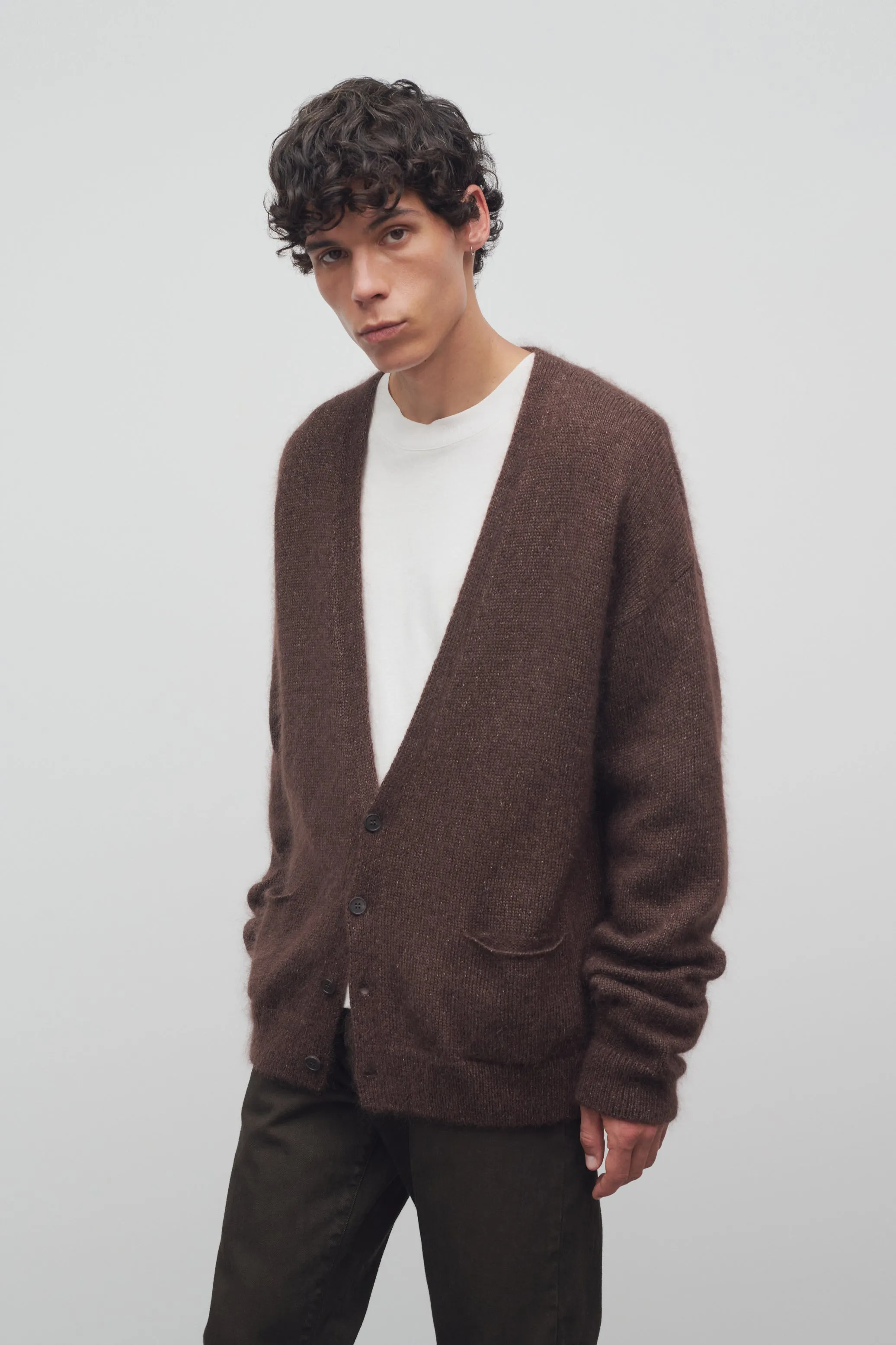 Howser Cardigan in Silk and Mohair sold by The Row product image thumbnail 3