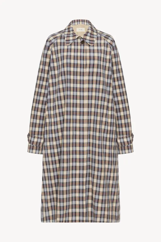 Tavishina Coat in Silk and Cotton sold by The Row