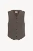 Yuri Vest in Silk, Linen, and Virgin Wool sold by The Row