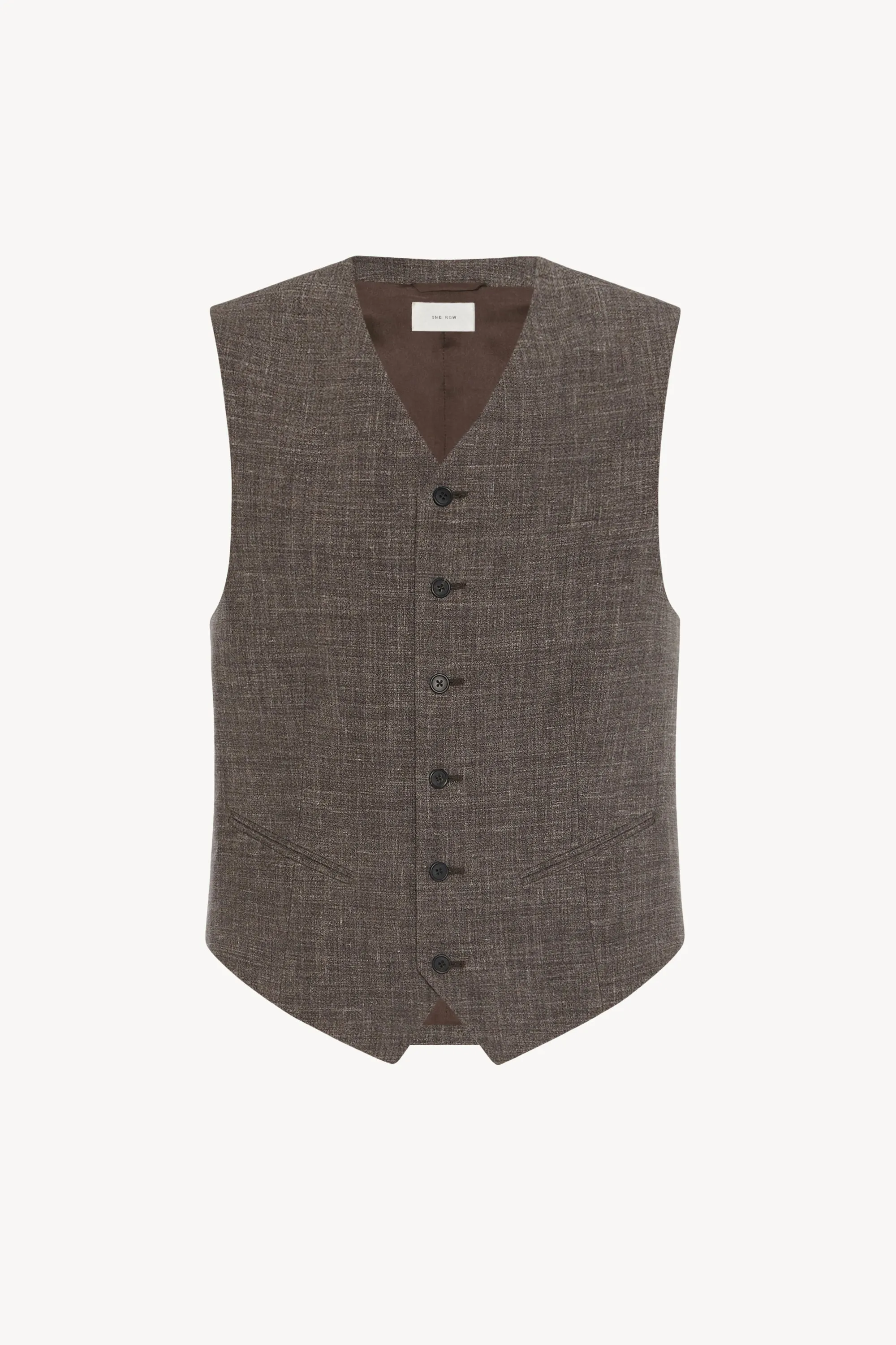 Yuri Vest in Silk, Linen, and Virgin Wool sold by The Row