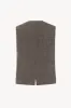 Yuri Vest in Silk, Linen, and Virgin Wool sold by The Row