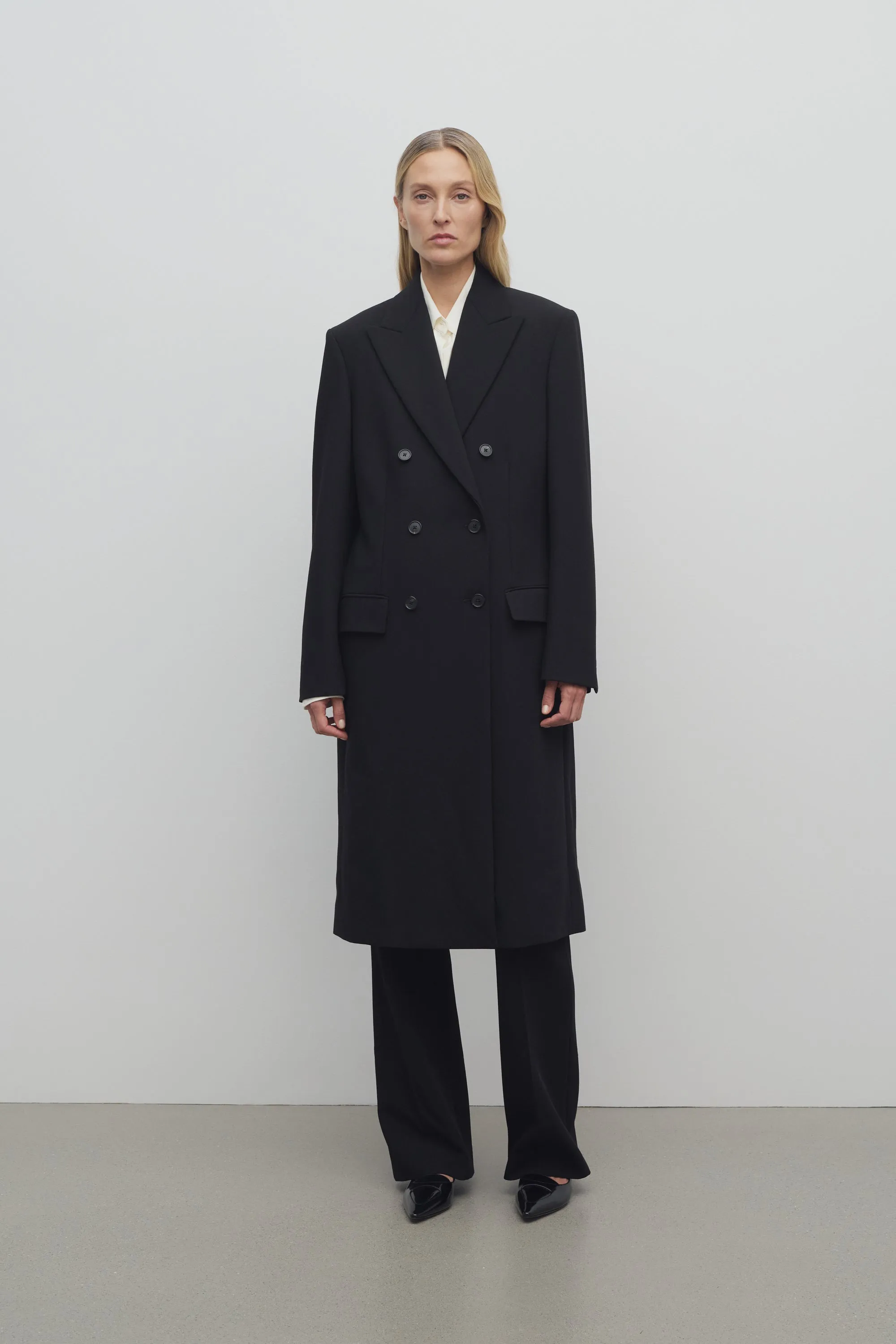 Phoenix Coat in Wool sold by The Row product image thumbnail 3